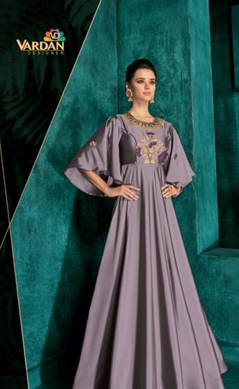 Rozi vol 1 by vardan designer party wear gown catalogue