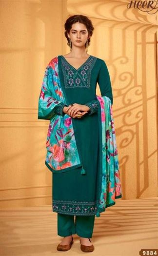 Kimora by Heer Velvet vol 59 Designer Shagun Silk Dress Material catalog