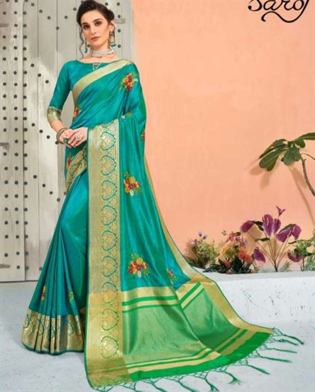 Saroj present Shamiyana Silk sarees catalogue