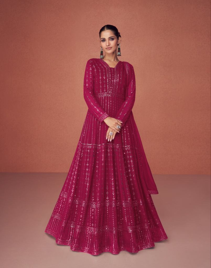 Aashirwad Gulkand Sason Colors Wedding Wear Gown Collection