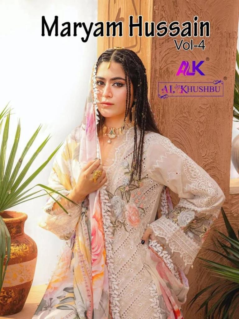 Alk Khushbu Maryam Hussain Vol 4 Pakistani Salwar Kameez