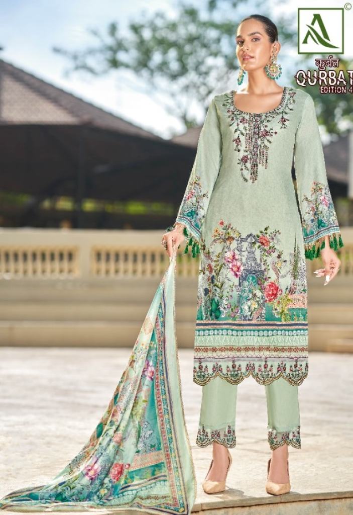 Alok Qurbat Edition  vol 4 Jam Cotton Digital printed  Designer Dress Material