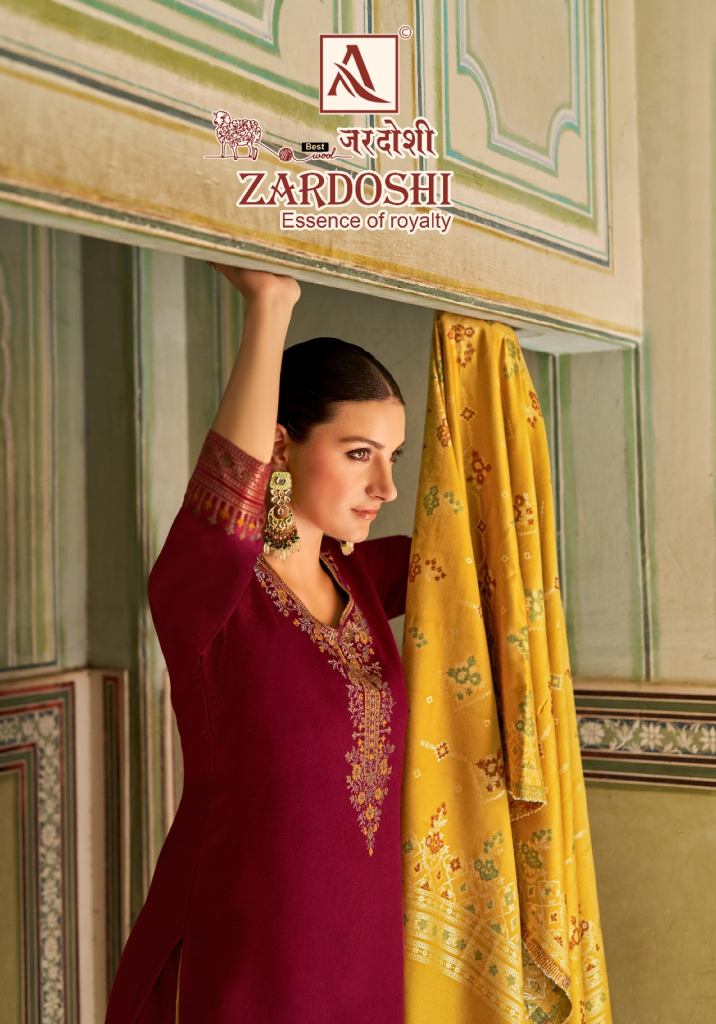 Alok Zardoshi Premium Jacquard Designer Pattern Suit Catalogue