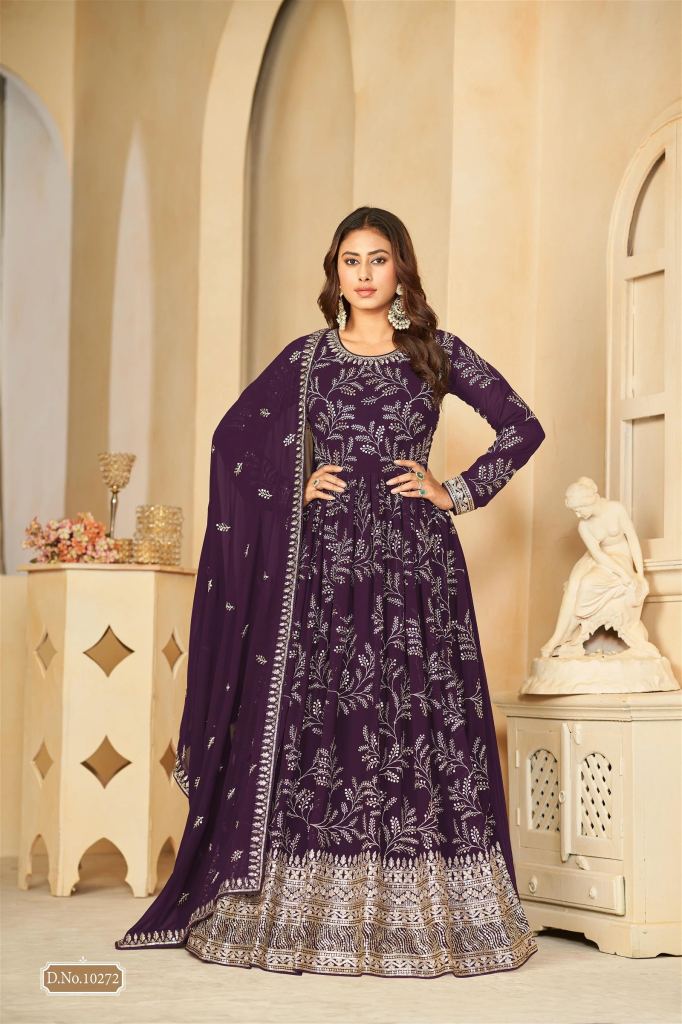 Anjubaa Vol 27 New Gorgeous Faux Georgette Dress Material 