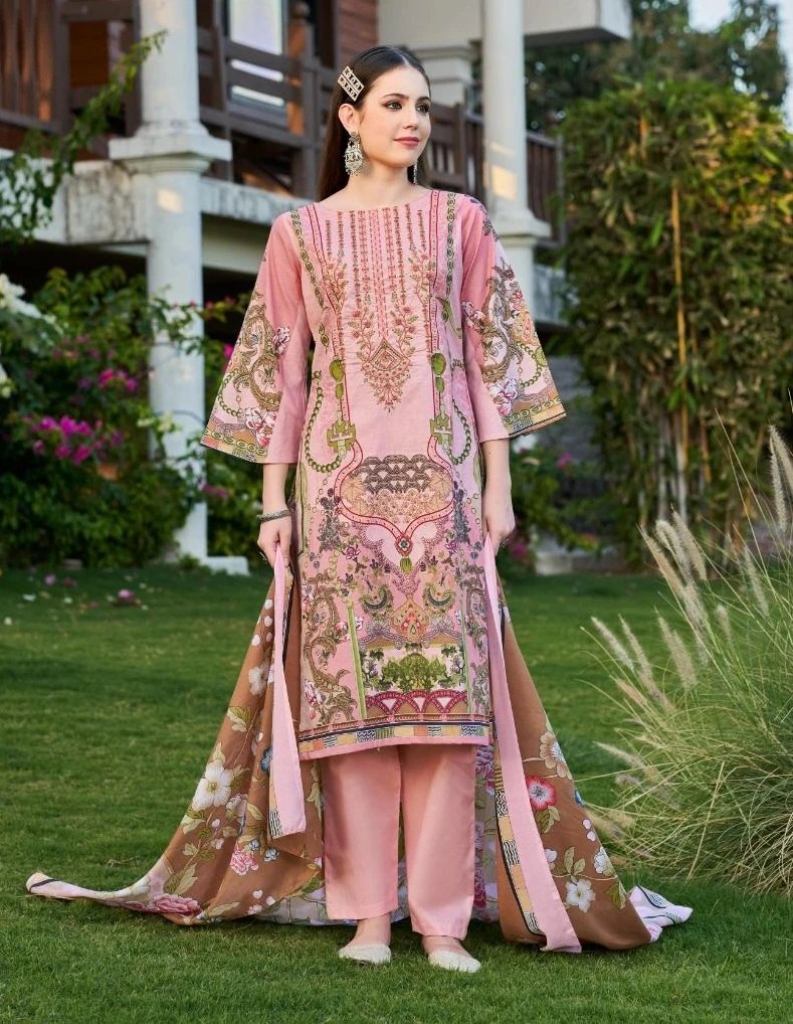 Beautiful Firdous Naira Vol 1 Cotton Digital Printed Salwar Suit Material 