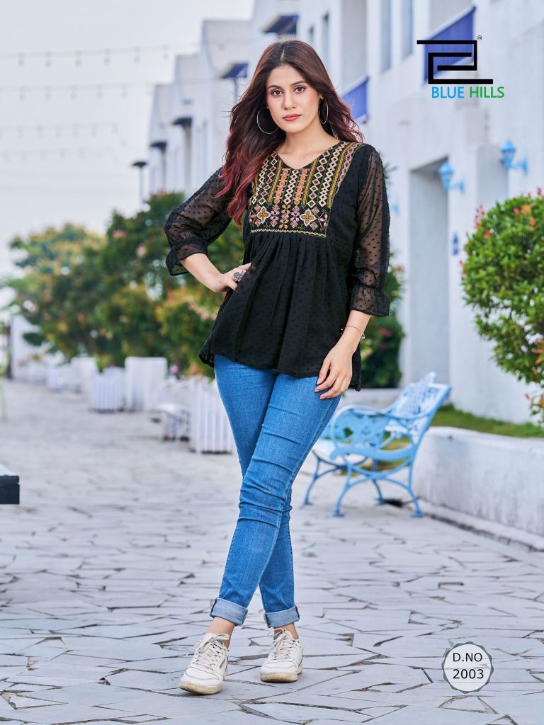 Blue Hills Sofia Latest Western Wear Ladies Top Collection
