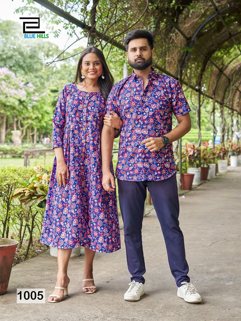 Blue Hills Trendy Couple 2.0 Kurti And Printed Shirt Collection