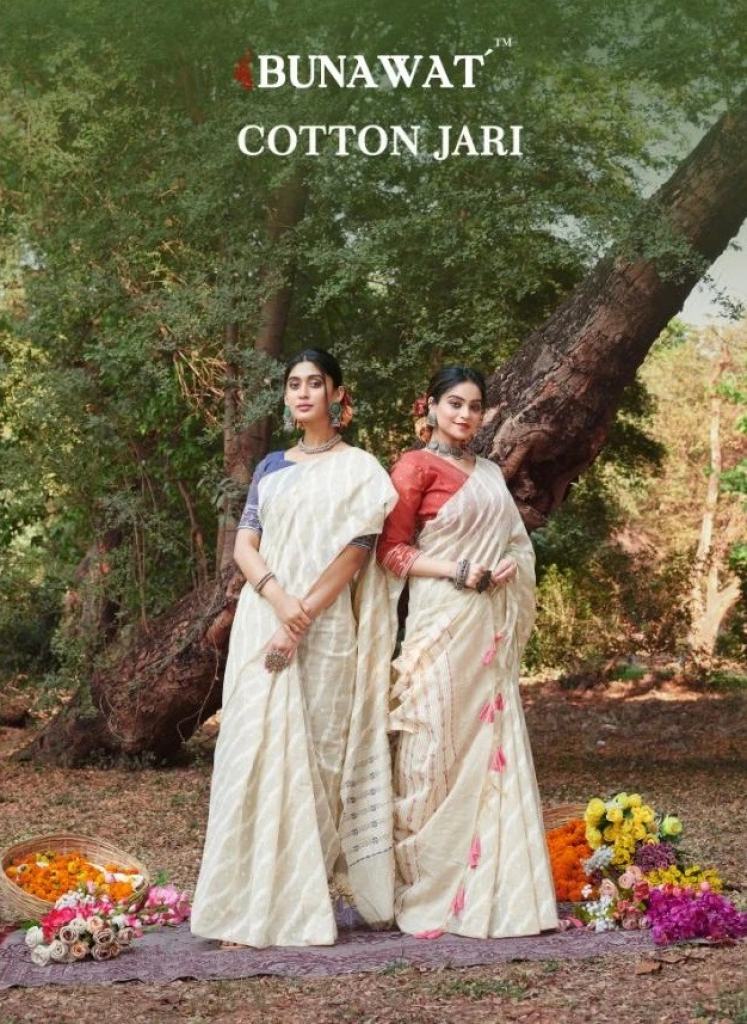 Bunawat Cotton Jari Casual Wear Saree Collection
