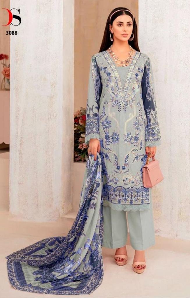 Deepsy Cheveron 7 Nx Cotton Embroidery Pakistani Suit collection 