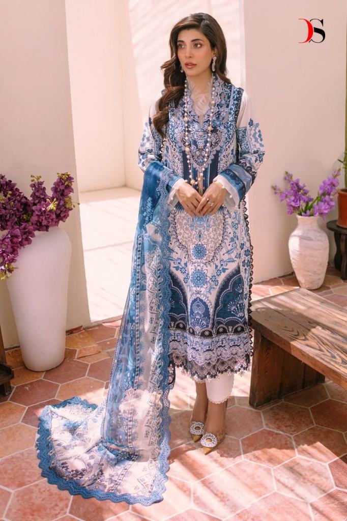 Deepsy Firdous Bliss Lawn 23 Cotton Embroidery Pakistani Salwar Suits