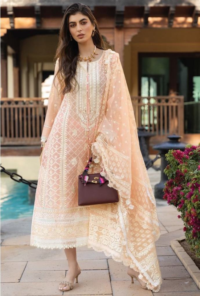 Deepsy  Sobia Nazir Luxury lawn 22 Cambric cotton with self Embroidery Pakistani Salwar Suits 