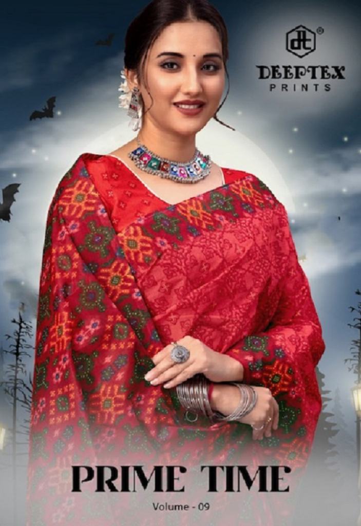 Deeptex Prime Time Vol 9 Casual Wear Cotton Printed Saree Collection