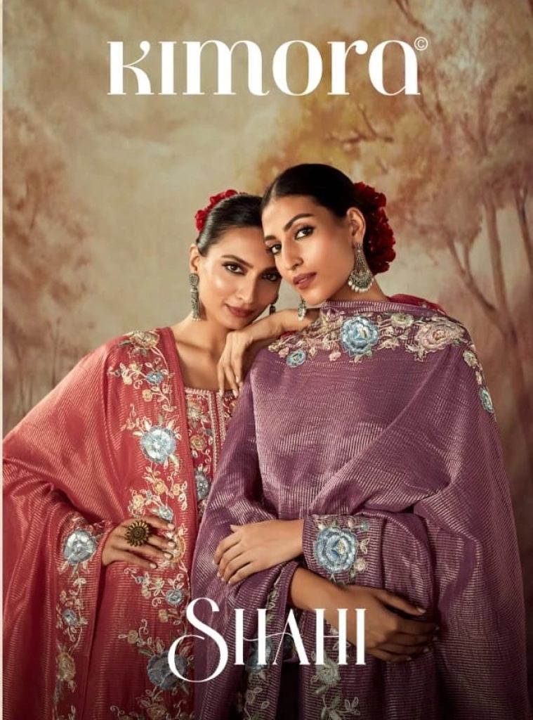 Designer Kimora Heer Shahi Beautiful Silk Salwar Suits Material 