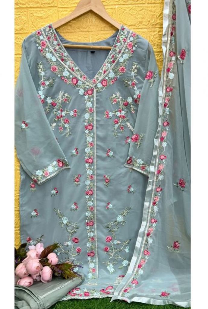 Dinsaa 212 A To D Readymade Georgette Pakistani Suit