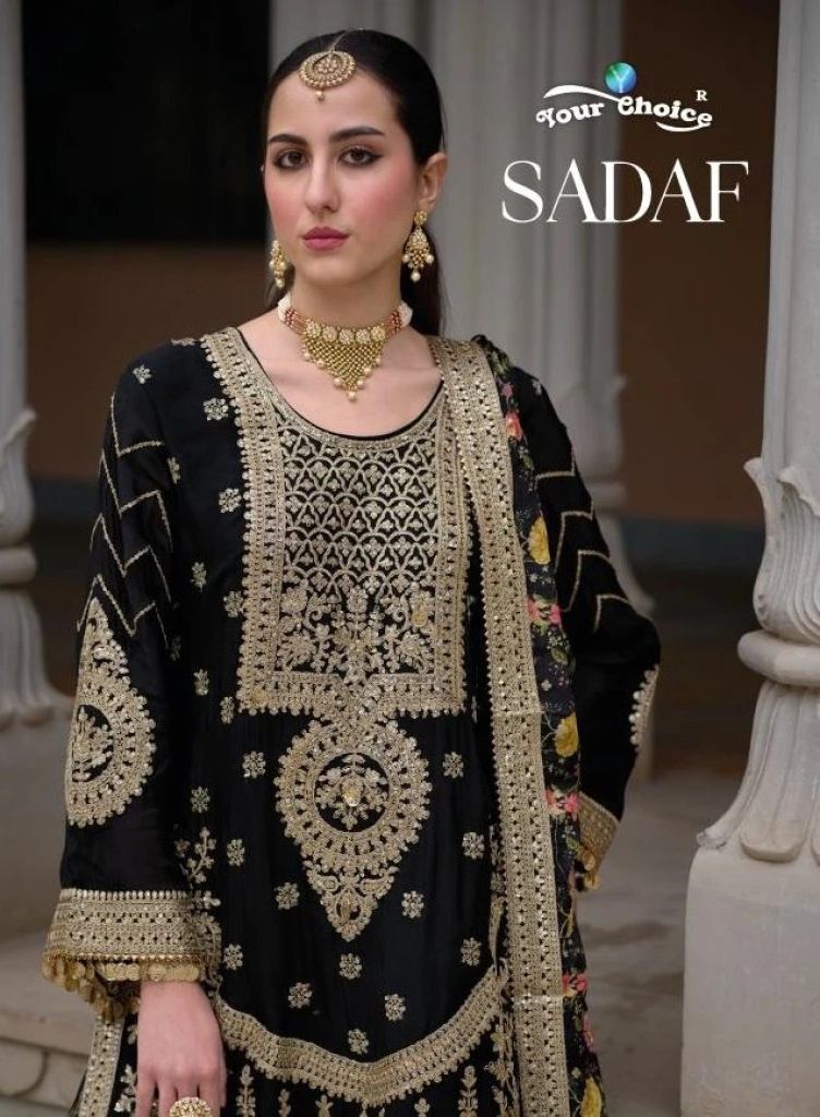 EID Spacial Your Choice Sadaf Chinon Embroidery Salwar Suit Collection 