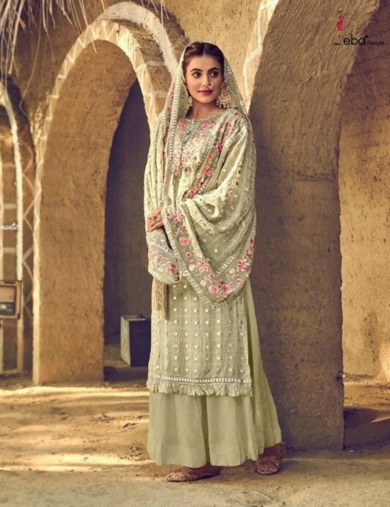 Eba   presents  Sartaj Designer Dress Material Collection