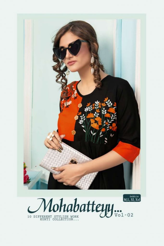 FT MOHBATTEY 2 HEAVY RAYON EMBROIDERED