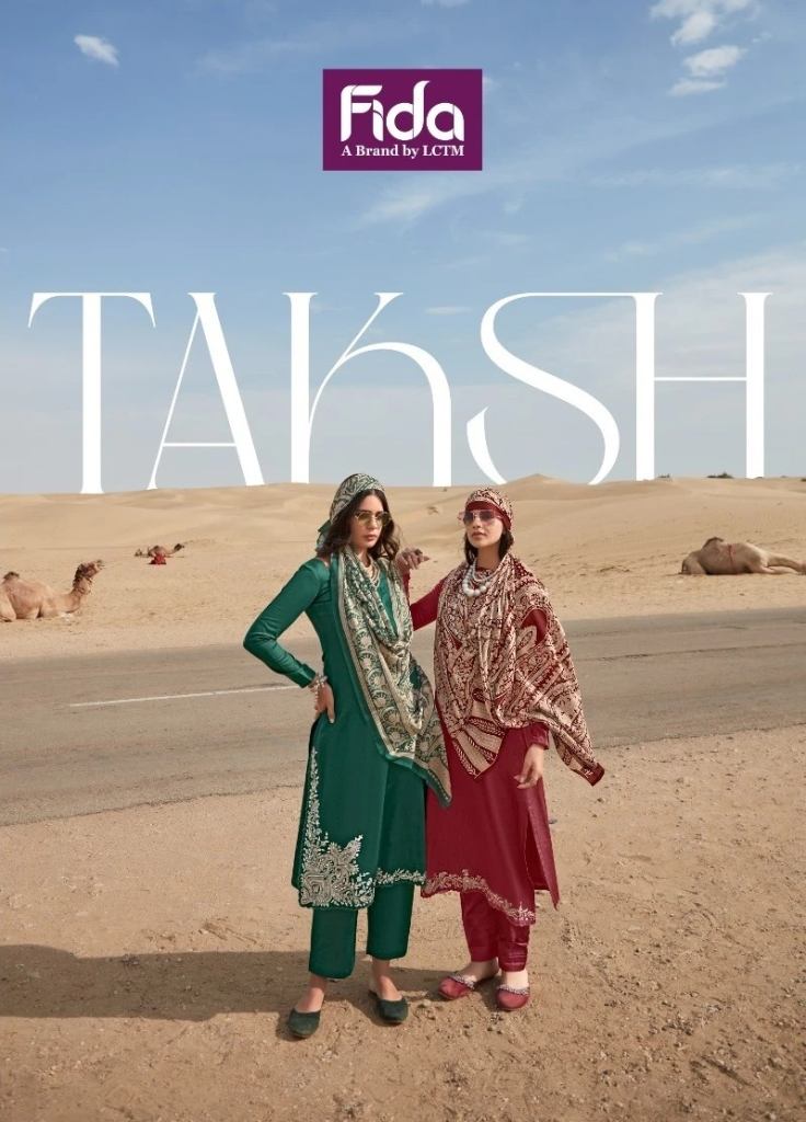 Fida Taksh Pure Cotton Embroidery Pakistani Salwar Suit 