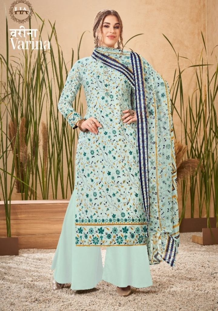 Harshit Varina Catalog Exclusive Wear Pure Viscose Silk Ladies Dress Materials