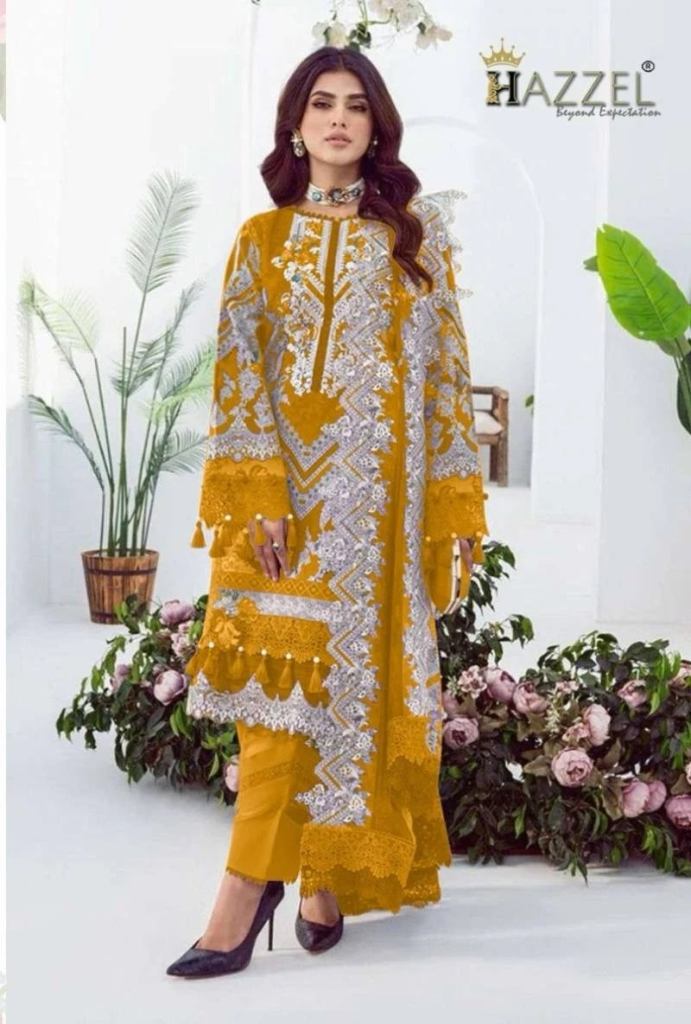 Hazzel Needle Wonder Lawn Collection 066 Pakistani Suits