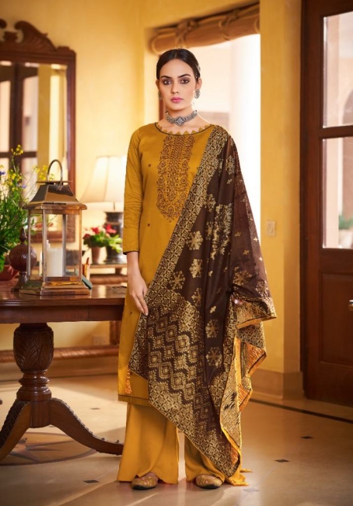 Jaimala Nazakat Catalog Pure Jam Cotton Designer Wear Unstitched Dress Materials