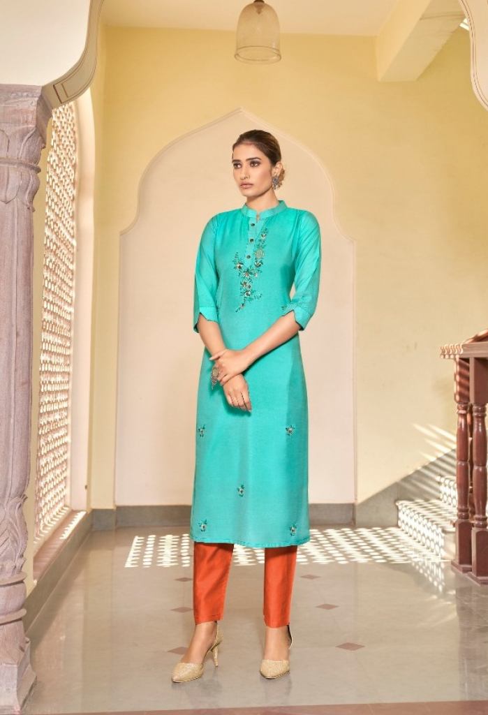 Kalaroop Ruhani Silk Designer Festive Wear Kurti catalog 