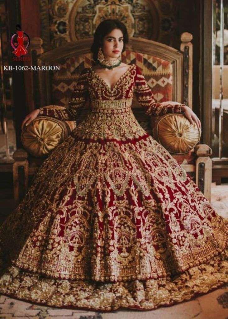  Kb 1062 Embroidery Bridal Wear Wedding Anarkali suits Collection