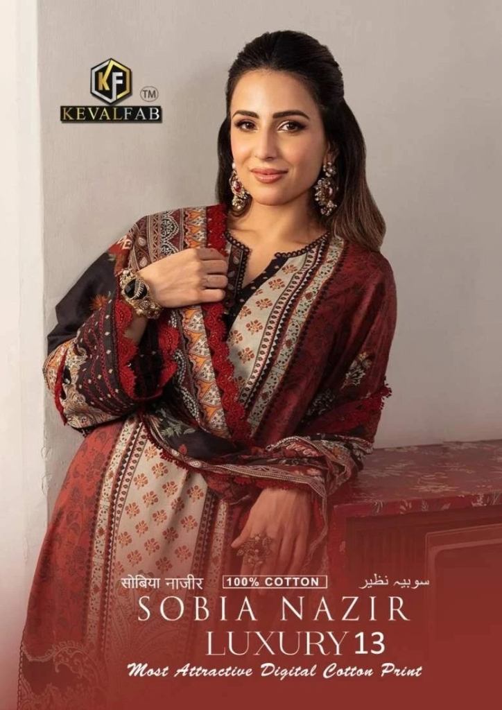 Keval Sobia Nazir Vol 13 Cotton Printed EID Collection 