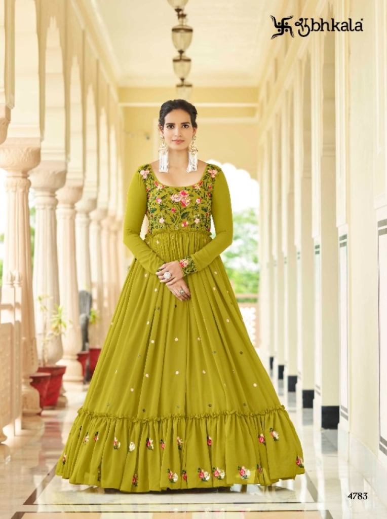 Kf Flory  vol 24 Georgette Embroidery Exclusive Party Wear Anarkali Gown Collection