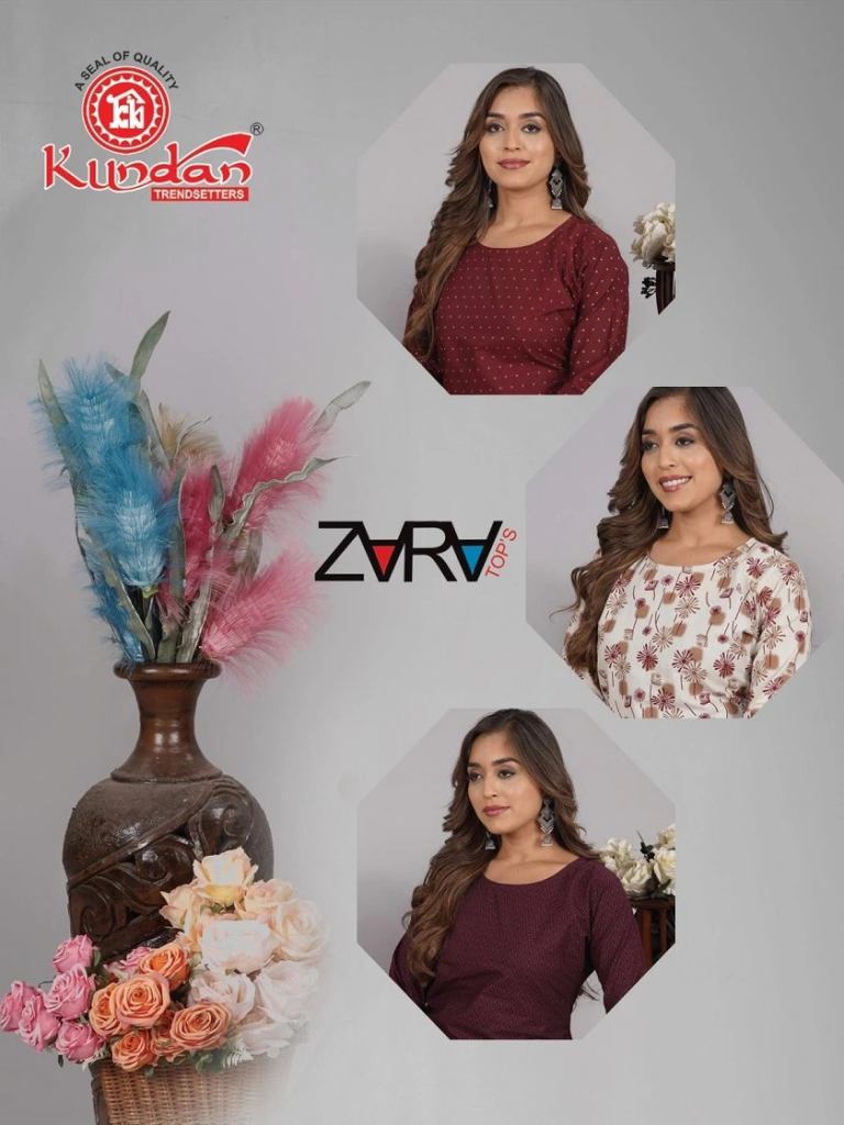 Kundan Zara Vol 1 Short Tops Collection
