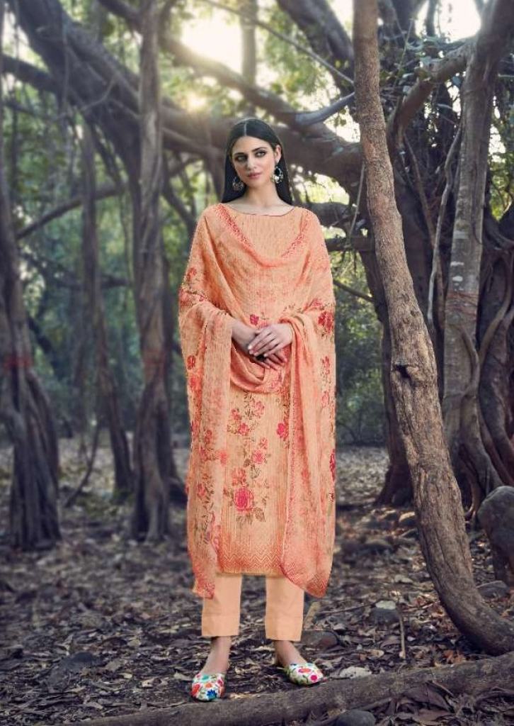 Levisha presents Qiyara Printed  Dress Material
