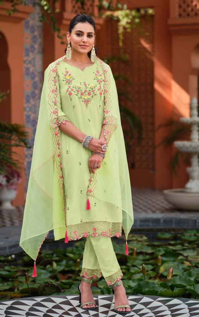 Lily And Lali Rukhsar Fancy Ethnic Wear Kurti With Bottom Dupatta