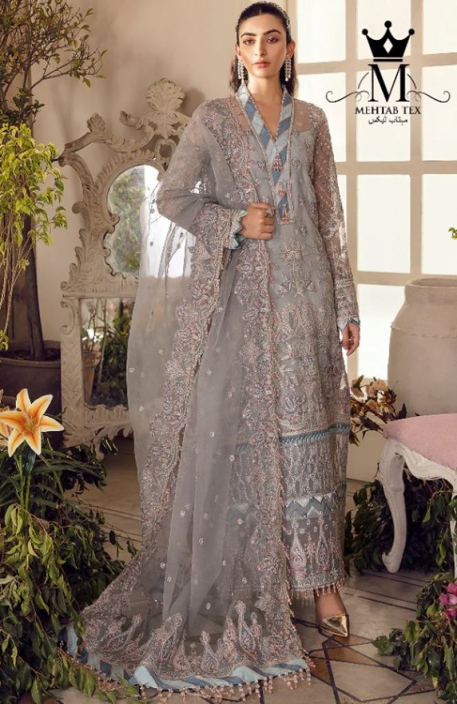Mehtab Tex Afrozeh La Fuchsia Bridal Pakistani Salwar Suits Collection