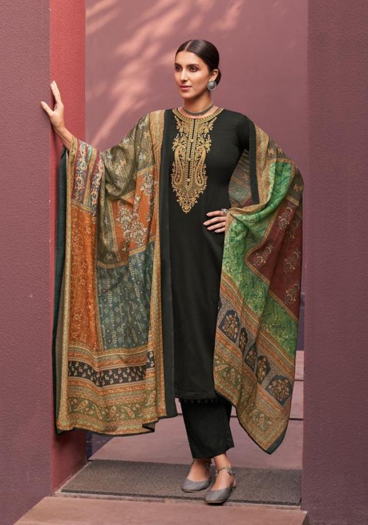 Mumtaz Arts presents Naadirah  Designer Dress Material 