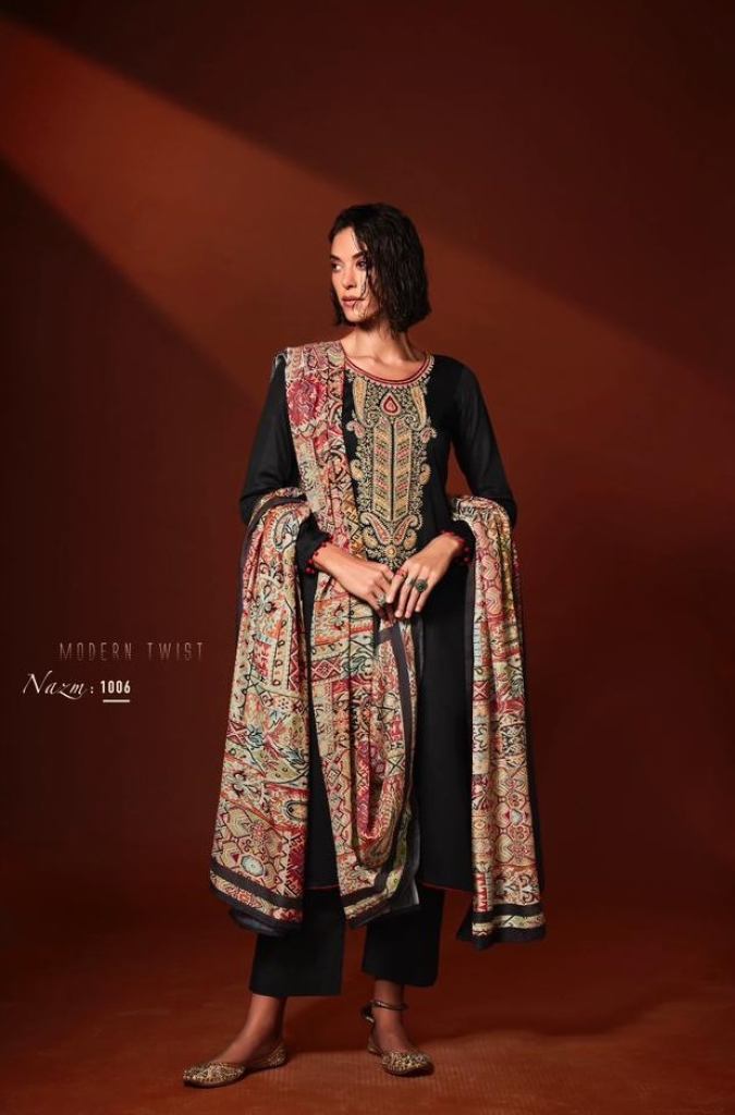 Mumtaz Arts Nazm Fancy Designer Dress Material Collection