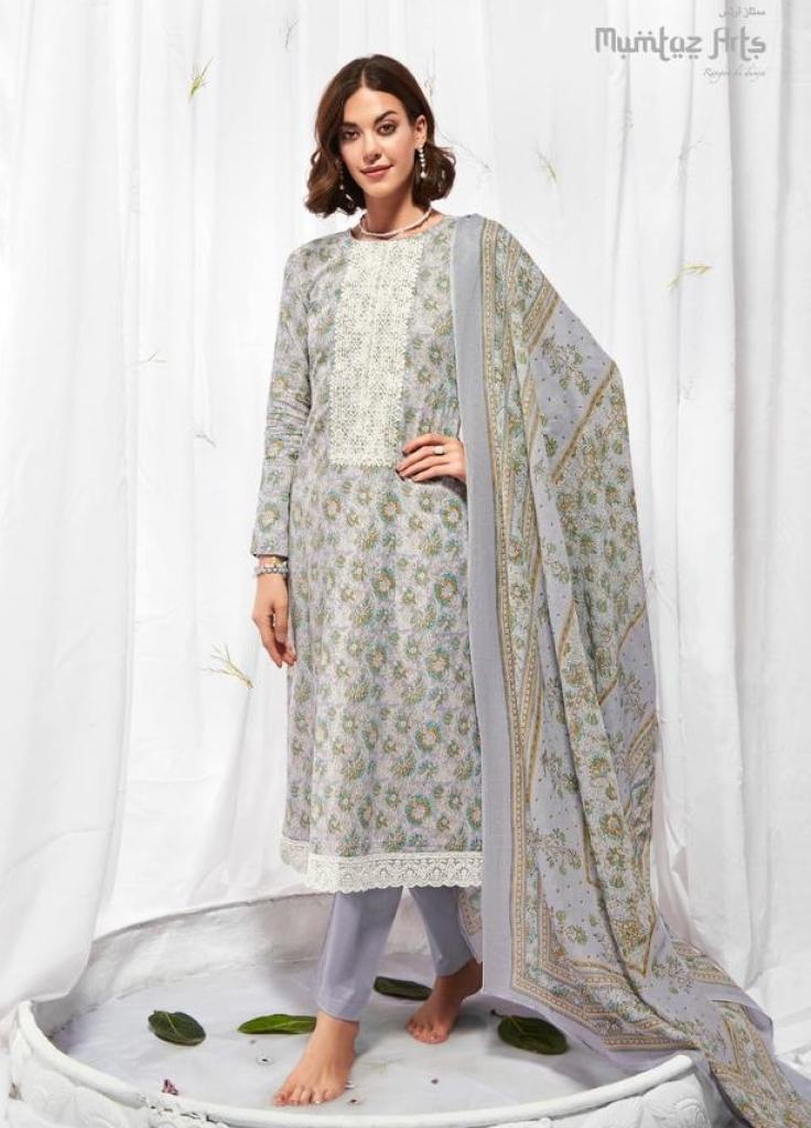 Mumtaz Nikhar Exlusive Designer Lawn Cotton Designer Dress Materials