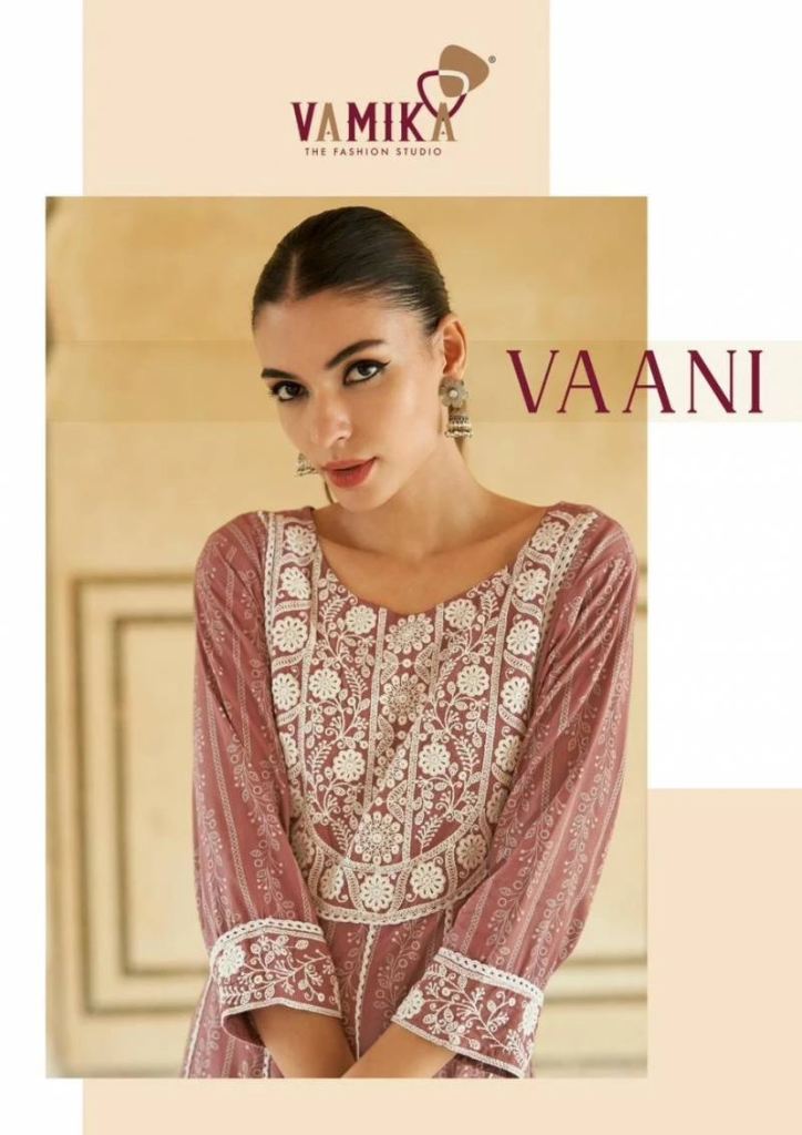 New Latest Vamika Vaani Rayon Western Top And Bottom Set