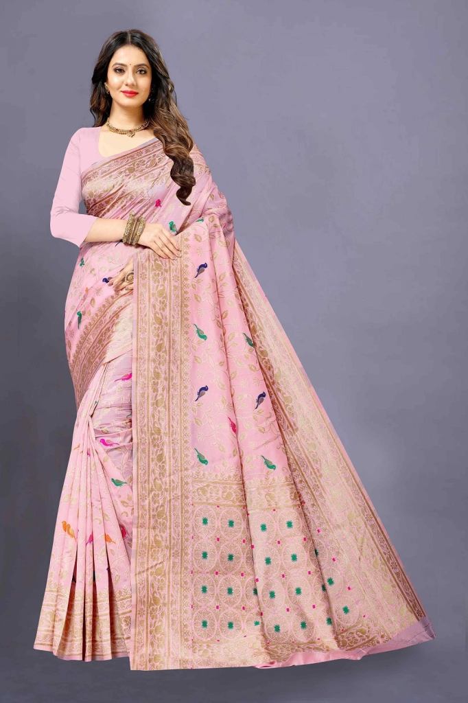 Nx 48 Soft Silk Zari Weaving Sarees