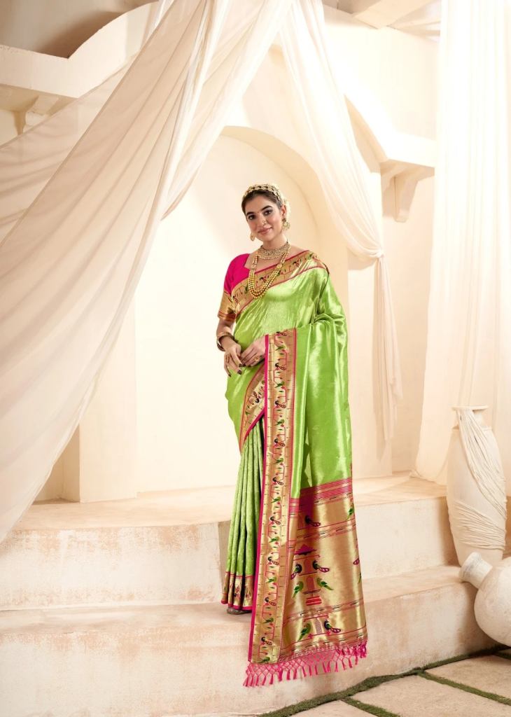 Paithani RajPath Mangalya Tissue Silk Wedding Wear Sarees