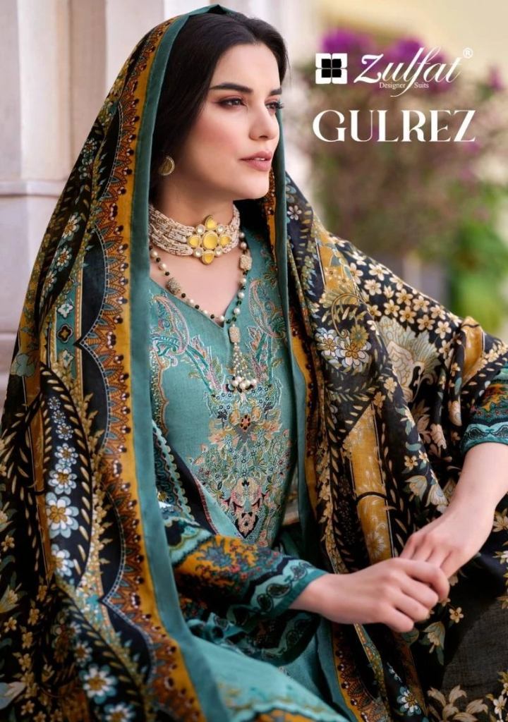 Pakistani Designer Zulfat Gulrez Lovely Exclusive Dress Material Collection