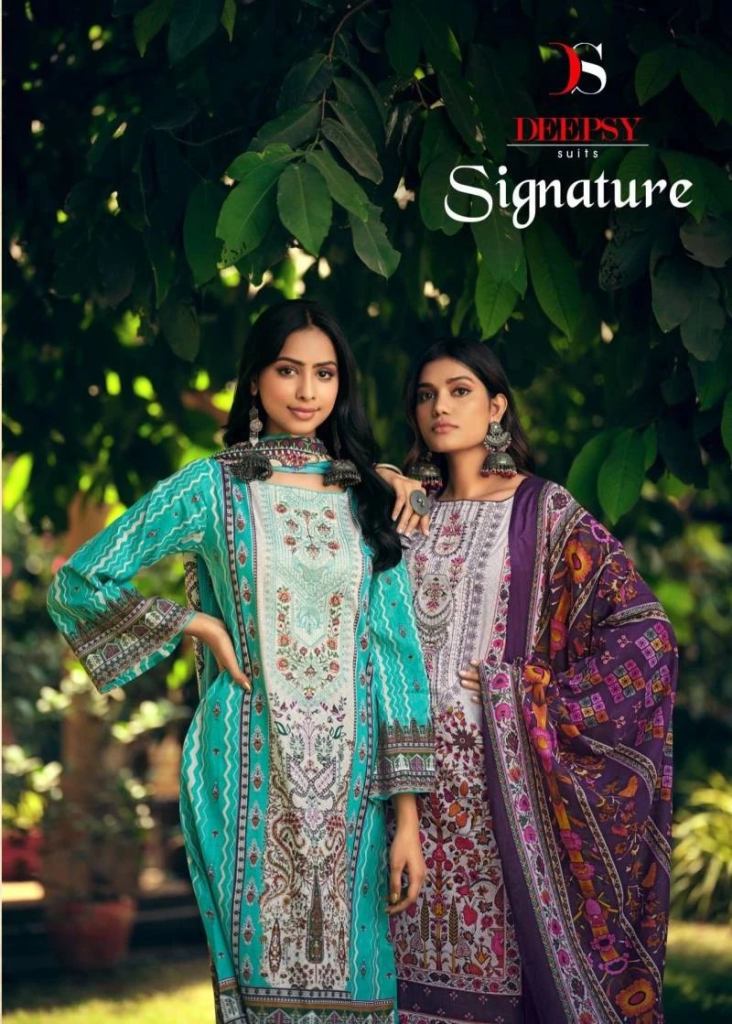Pakistani Style Deepsy Signature Cotton Embroidered Dupatta Salwar Suits Material 