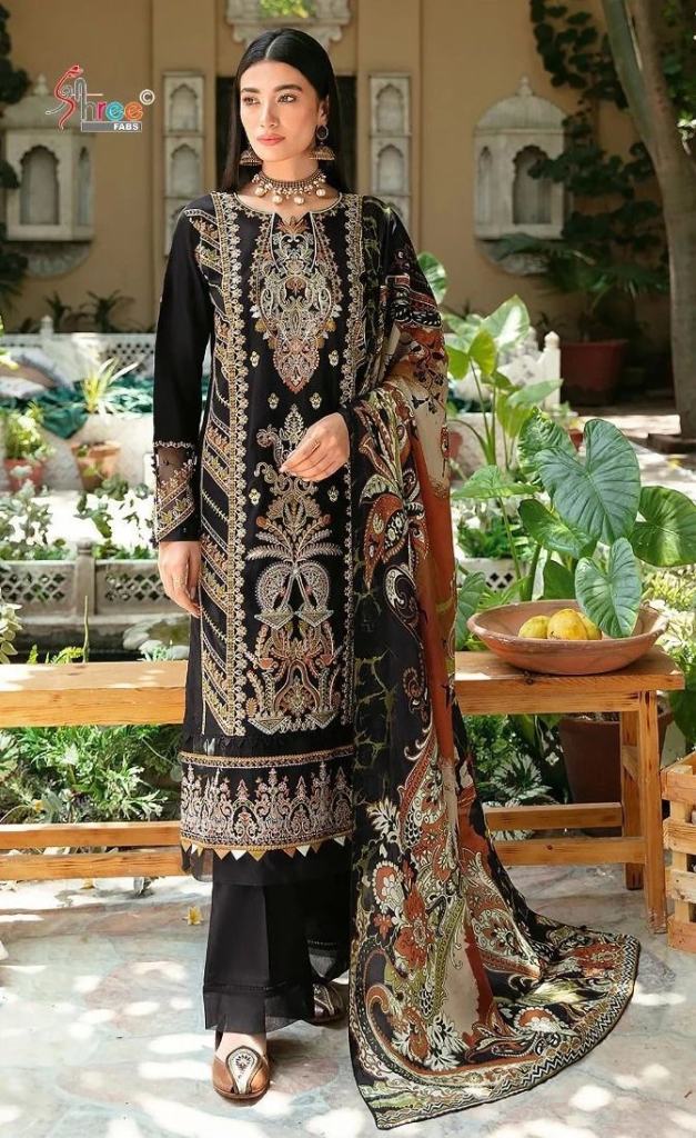 Pakistani Style Shree Chevron Vol 5 Rayon Dress Material 