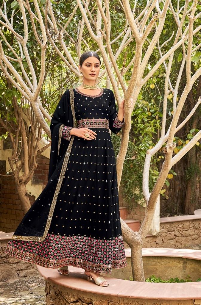 Radha Floral Anarkali Designer Salwar Suit Collection