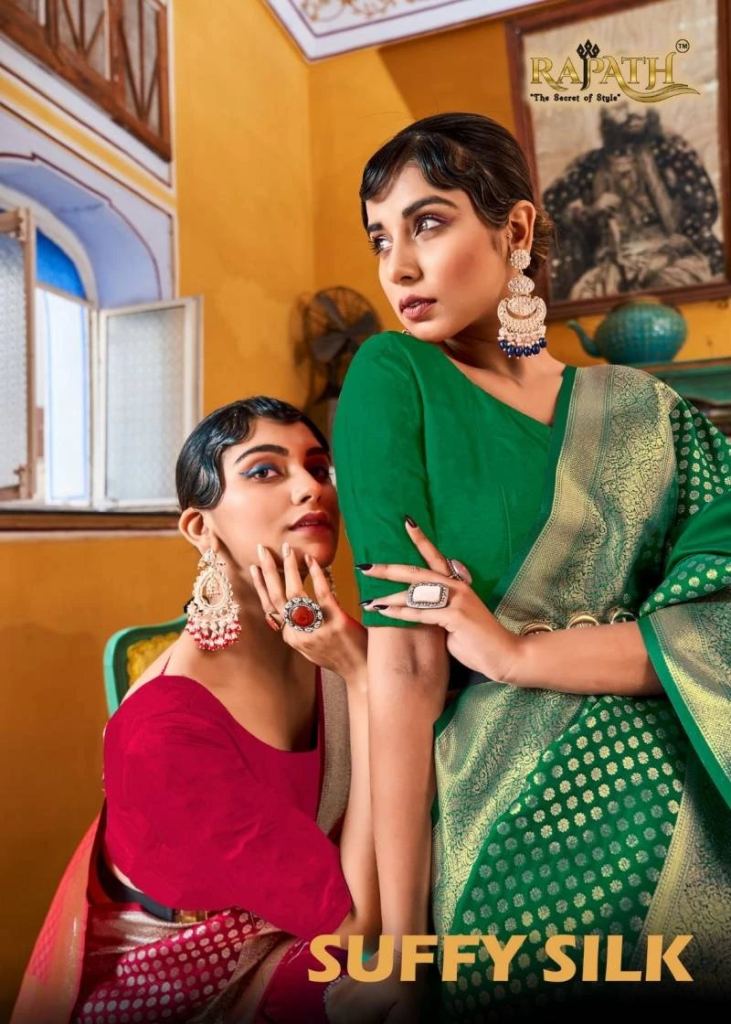 Rajpath Suffy Beautiful classy Banarasi Silk Zari Weaving Saree Collection