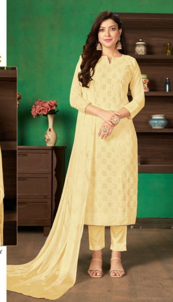 Ramsha Chikankari 4 Nx Party Wear Pakistani Suit Collection