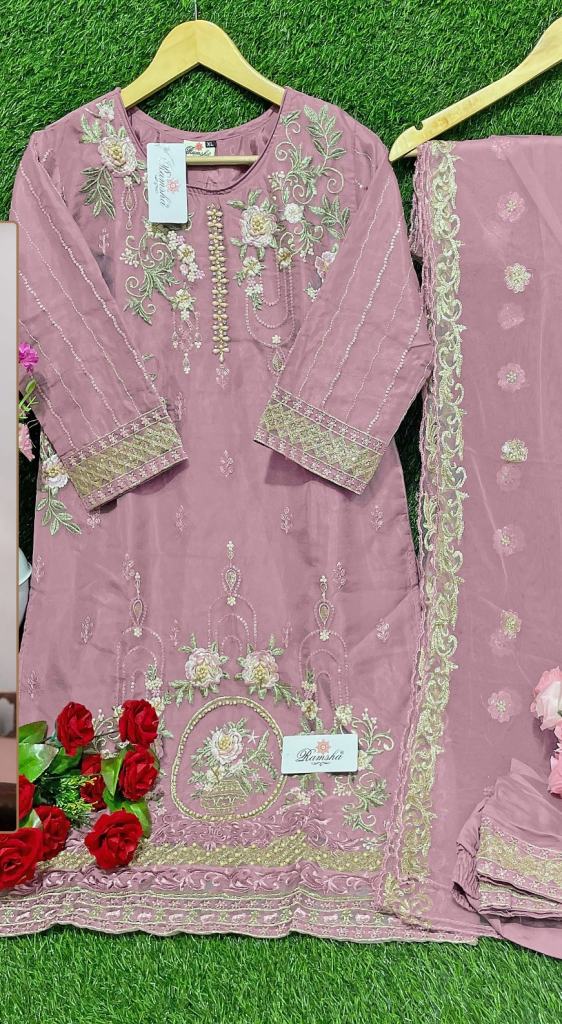 Ramsha R 1030 Organza Ready Made Pakistani Salwar Suits