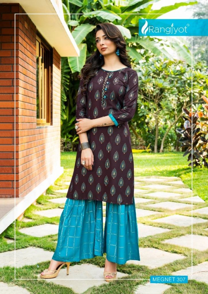 Rangjyot  presents   Magnet vol 3 Kurti With Bottom Collection