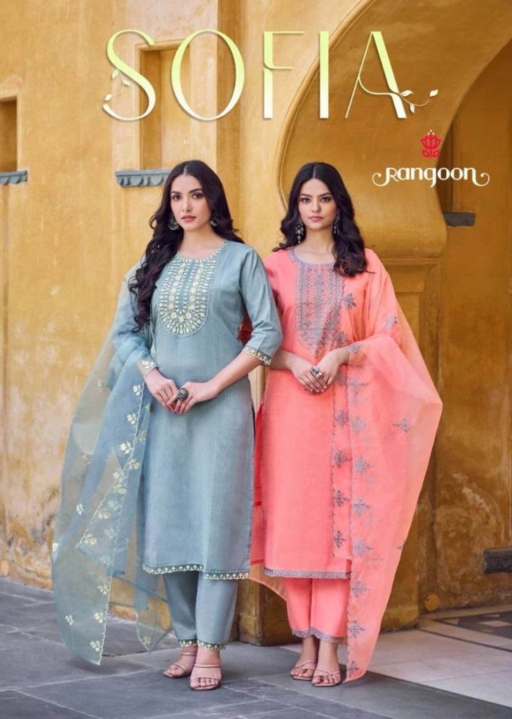 Rangoon Sofia Exclusive Cotton Khatli Hand Mirror Salwar Suit