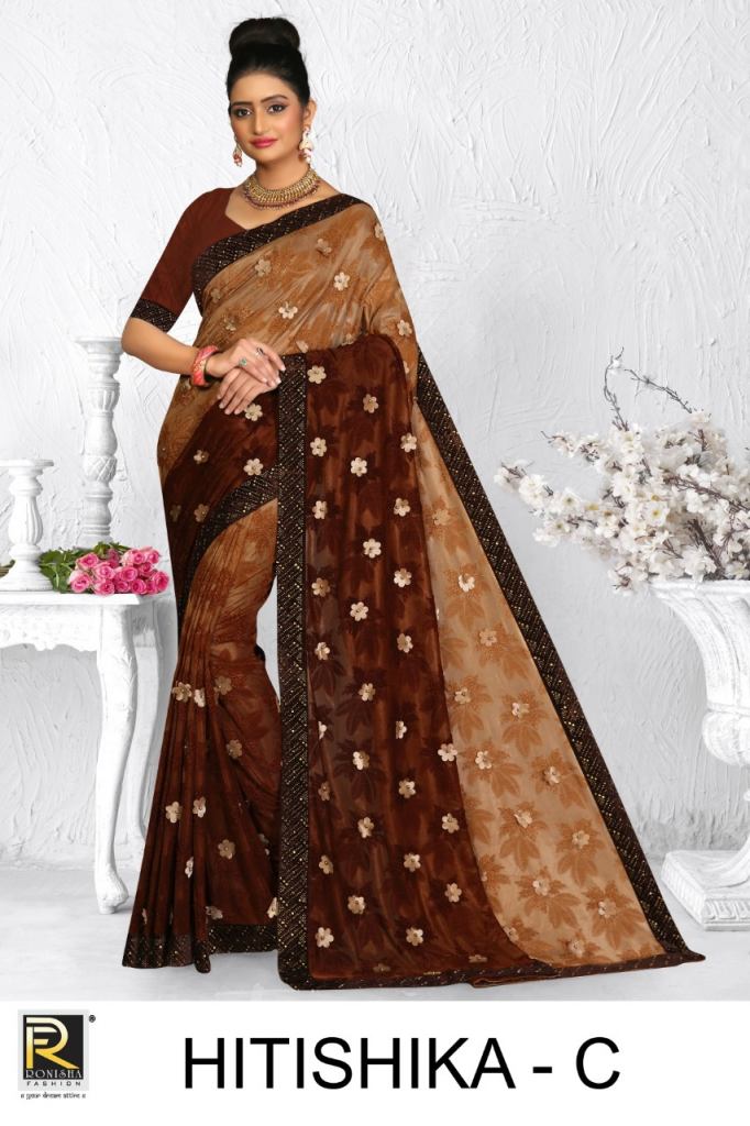 Ranjna presents hitishika Festive wear saree collection 