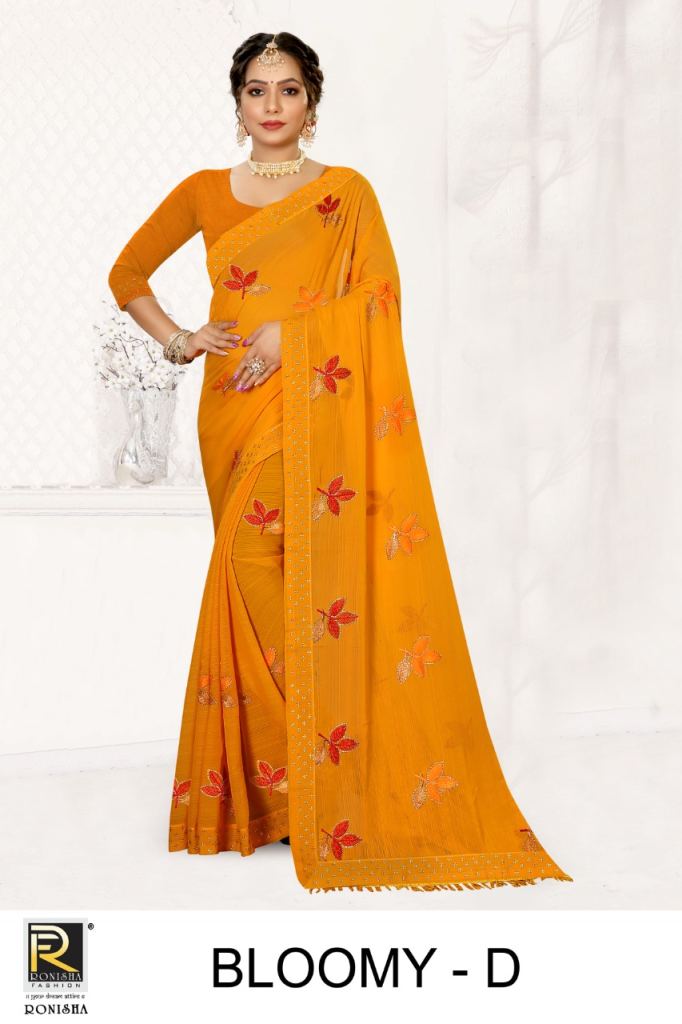 Ronisha Bloomy Casual Wear Art Buy Latest Silk Saree